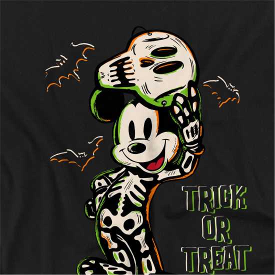 Disney Halloween T-Shirt Mickey Skeleton 
