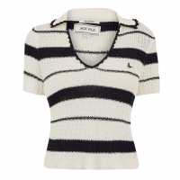 Блуза С Яка Jack Wills Women's Knitted Short Sleeve Polo Shirt  