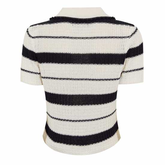 Блуза С Яка Jack Wills Women's Knitted Short Sleeve Polo Shirt  