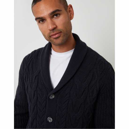 Плетена Жилетка Men's Tb Finchley Shawl Cardigan Плетена Жилетка Men's Tb Finchley Shawl Cardigan