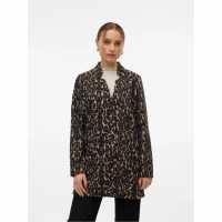 Vero Moda Brushed Katrine Leopard Print Jacket  