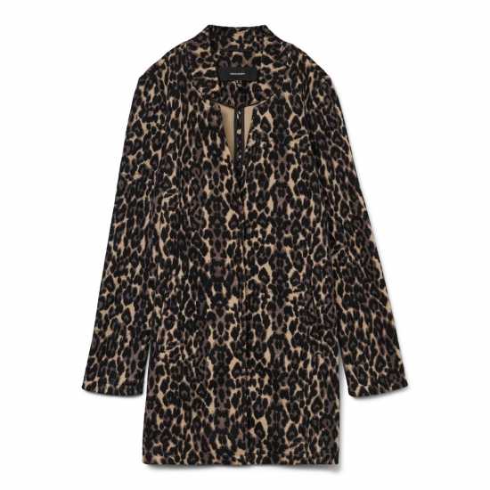 Vero Moda Brushed Katrine Leopard Print Jacket  