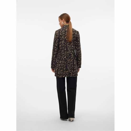 Vero Moda Brushed Katrine Leopard Print Jacket  