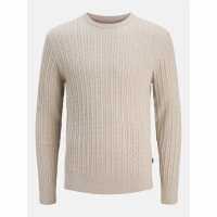 Плетен Мъжки Пуловер Cable Knit Jumper Mens  