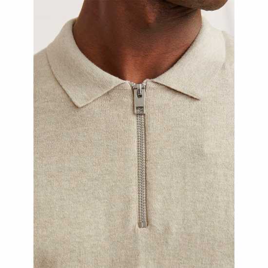 Half Zip Knitted Polo Mens Half Zip Knitted Polo Mens