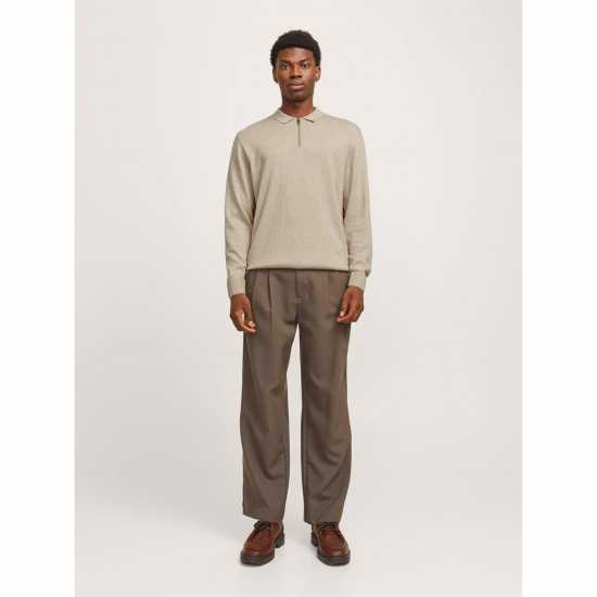 Half Zip Knitted Polo Mens Half Zip Knitted Polo Mens