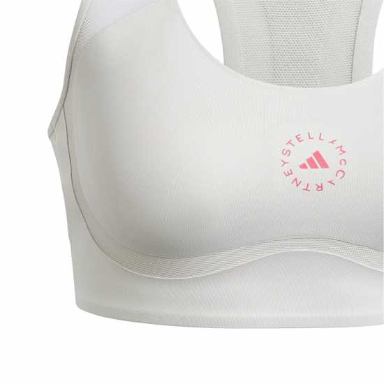 Adidas Women's Non Wired Medium Impact Sports Bra Chalk Pearl 