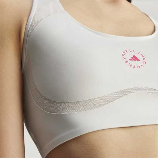 Adidas Women's Non Wired Medium Impact Sports Bra Chalk Pearl 