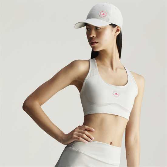 Adidas Women's Non Wired Medium Impact Sports Bra Chalk Pearl 