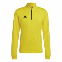 Adidas Men's 1/4 Zip Fleece Yellow/Black 