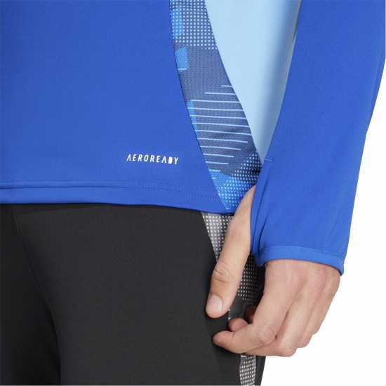 Adidas Men's Tiro24 C Quarter Zip Fleece Royal Blue 