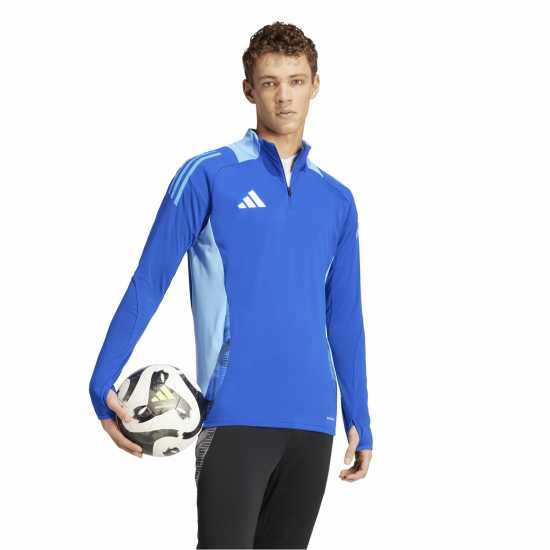 Adidas Men's Tiro24 C Quarter Zip Fleece Royal Blue 