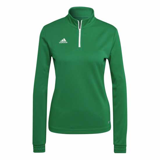Adidas Women's 1/4 Zip Fleece Green/White 