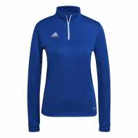Adidas Women's 1/4 Zip Fleece Royal Blue 