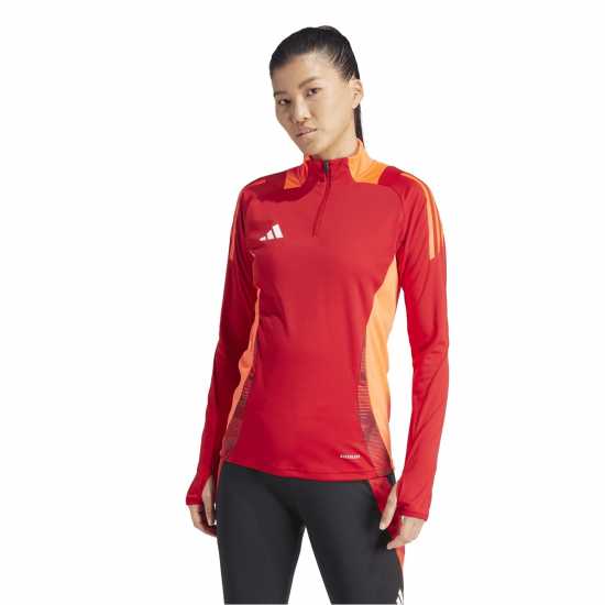 Adidas Women's Tiro24 Quarter Zip Fleece Power Red 