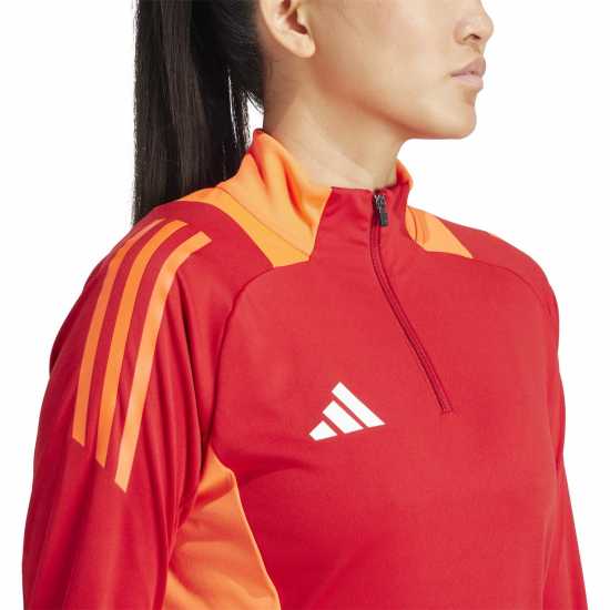 Adidas Women's Tiro24 Quarter Zip Fleece Power Red 