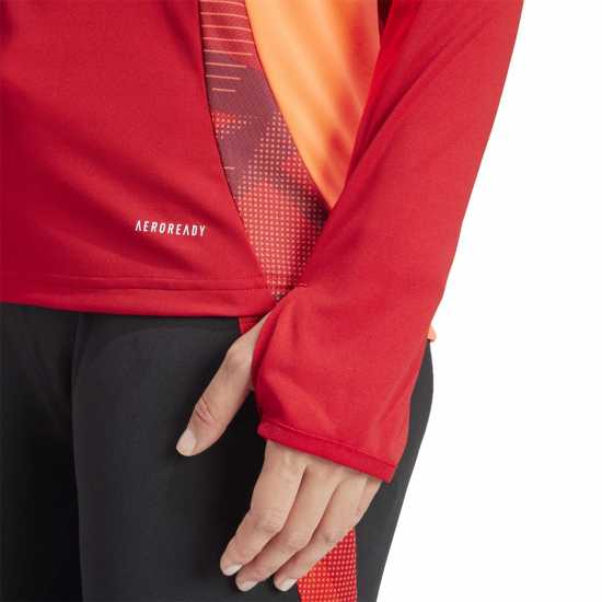Adidas Women's Tiro24 Quarter Zip Fleece Power Red 