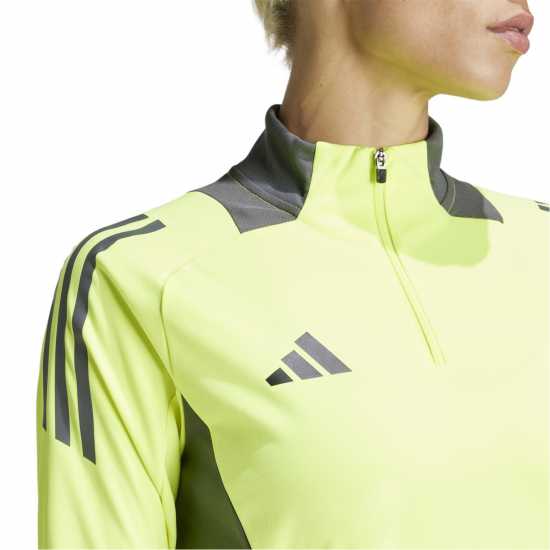 Adidas Women's Tiro24 Quarter Zip Fleece Solar Yellow 