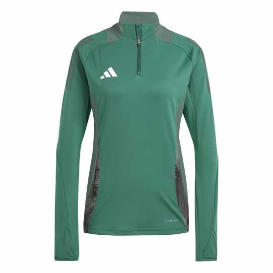Adidas Women's Tiro24 Quarter Zip Fleece Dark Green 