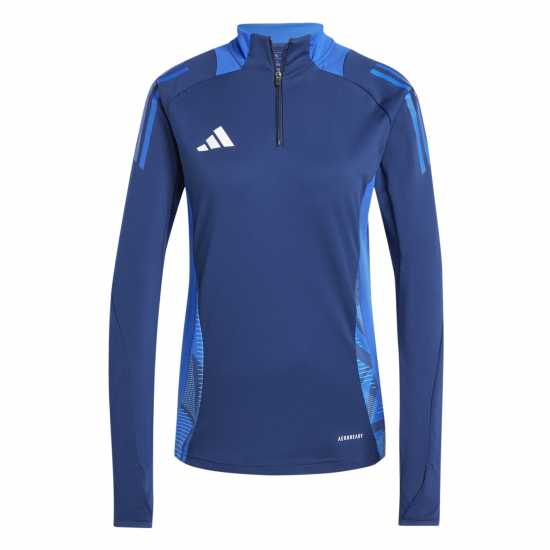 Adidas Women's Tiro24 Quarter Zip Fleece Navy Blue 