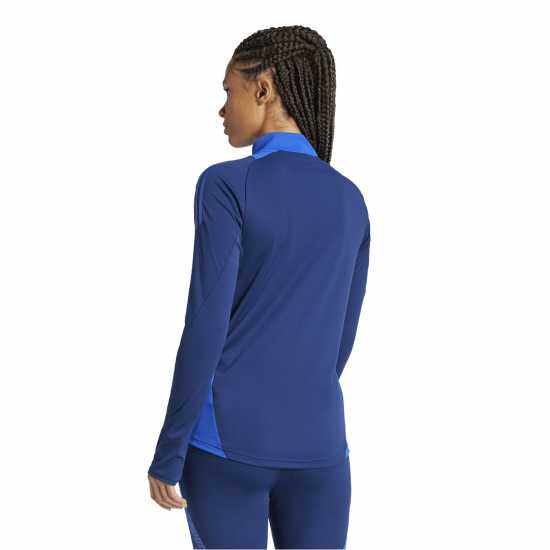Adidas Women's Tiro24 Quarter Zip Fleece Navy Blue 