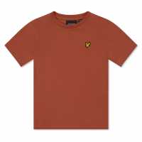 Lyle And Scott Lyle Plain T-Shirt In99 Brick 