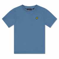 Lyle And Scott Lyle Plain T-Shirt In99 Ocean Sky 
