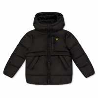 Lyle And Scott Lyle Ripstop Puffer In99 Jet Black 
