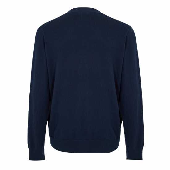 Lyle And Scott Плетена Жилетка Lyle Vn Cardigan Sn99 Dark Navy 