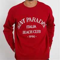 Mens Saint Paradise Slogan Jumper  Мъжки пуловери и жилетки