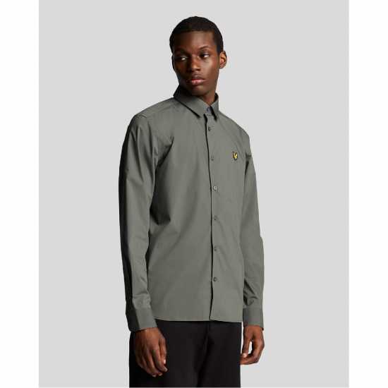 Lyle And Scott Риза С Дълъг Ръкав Bamboo Long Sleeve Shirt  