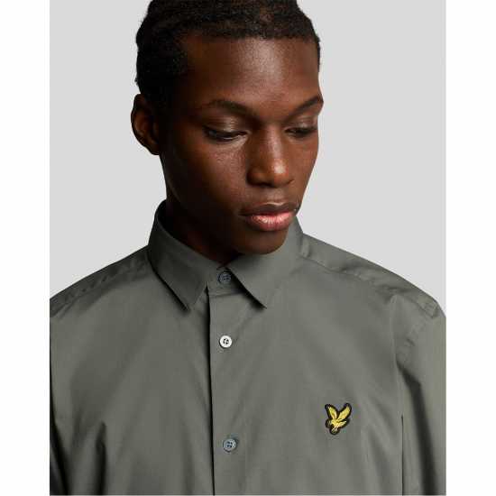 Lyle And Scott Риза С Дълъг Ръкав Bamboo Long Sleeve Shirt  