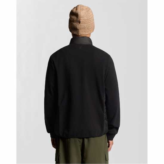 Lyle And Scott Funnel Neck Hybrid Zip Through Jumper  