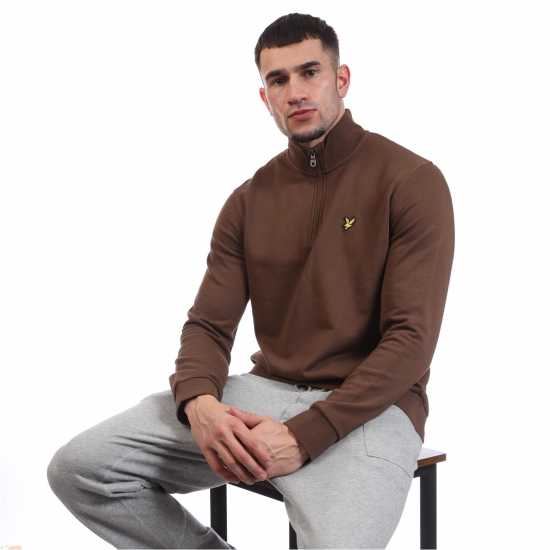 Lyle And Scott Loopback Quarter Zip Sweatshirt  