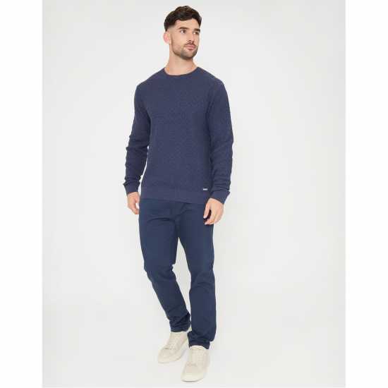 Threadbare TB Staleyhall Crew Sn99 Denim Blue Threadbare Tb Staleyhall Crew Sn99 Denim Blue