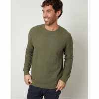 Threadbare Tb Yarra Crew Jumper Sn99 Olive 