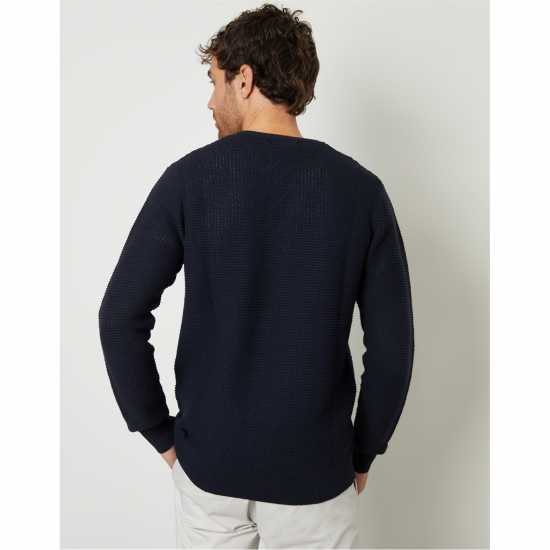 Threadbare Tb Yarra Crew Jumper Sn99 Navy 