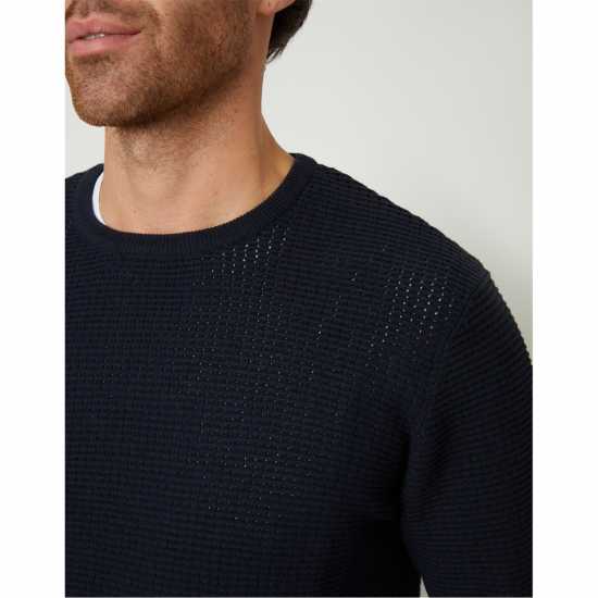 Threadbare Tb Yarra Crew Jumper Sn99 Navy 