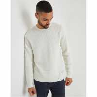 Threadbare TB Yarra Crew Jumper Sn99 Ecru 
