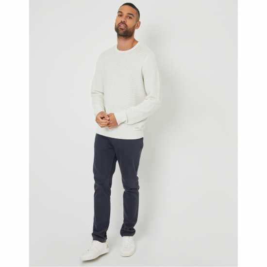 Threadbare TB Yarra Crew Jumper Sn99 Ecru 