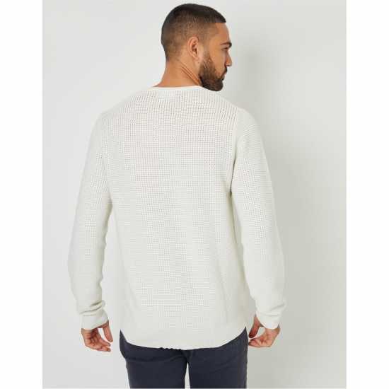 Threadbare TB Yarra Crew Jumper Sn99 Ecru 