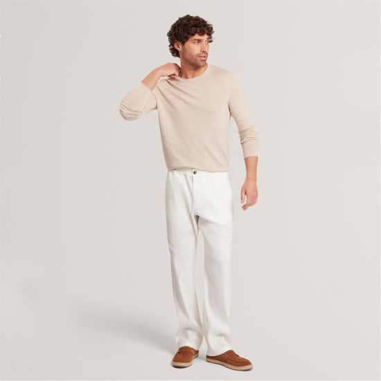 Ted Baker Блуза С Обло Деколте Men's Linen Blend Crew Neck Jumper Taupe 