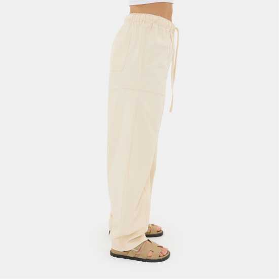 I Saw It First Ecru Barrel Jean I Saw It First Ecru Barrel Jean