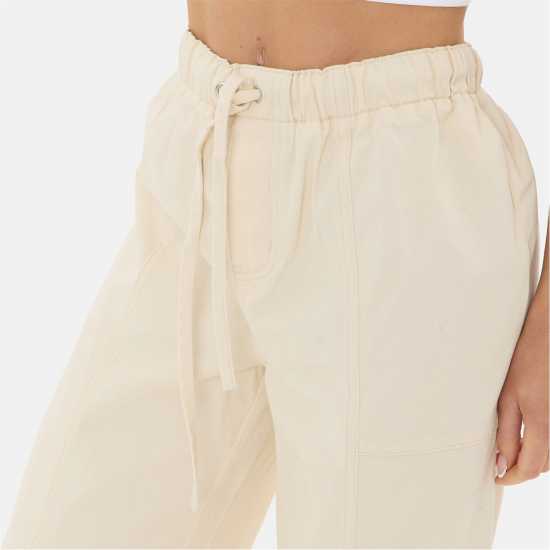 I Saw It First Ecru Barrel Jean I Saw It First Ecru Barrel Jean