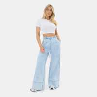 Palazzo Denim Jogger Palazzo Denim Jogger