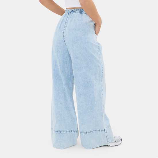 Palazzo Denim Jogger Palazzo Denim Jogger