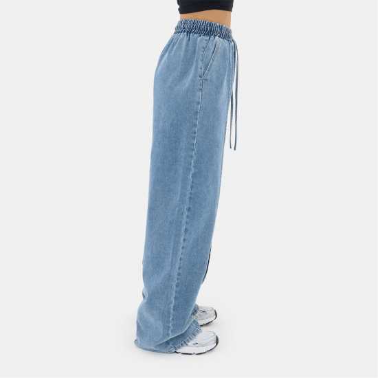 Pintuck Denim Jogger Pintuck Denim Jogger