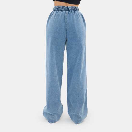 Pintuck Denim Jogger Pintuck Denim Jogger