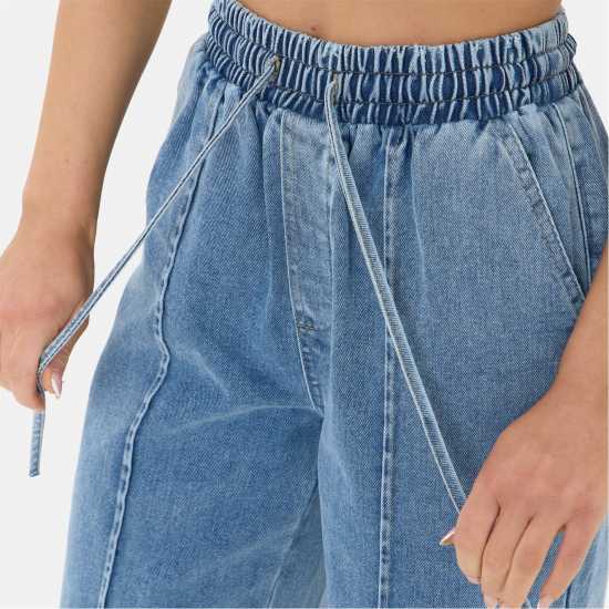 Pintuck Denim Jogger Pintuck Denim Jogger