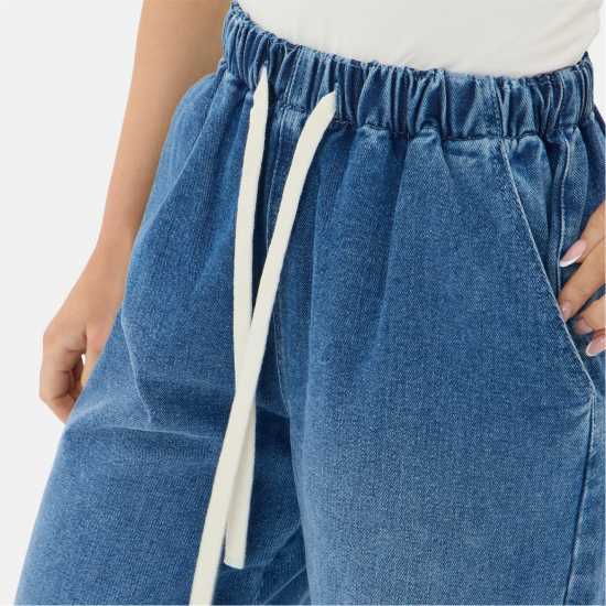Contrast Drawcord Denim Jogger Contrast Drawcord Denim Jogger